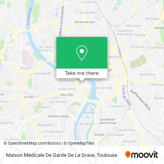 Mapa Maison Médicale De Garde De La Grave