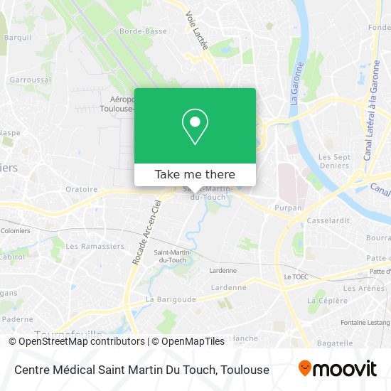 Centre Médical Saint Martin Du Touch map
