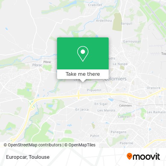 Europcar map