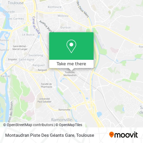 Montaudran Piste Des Géants Gare map