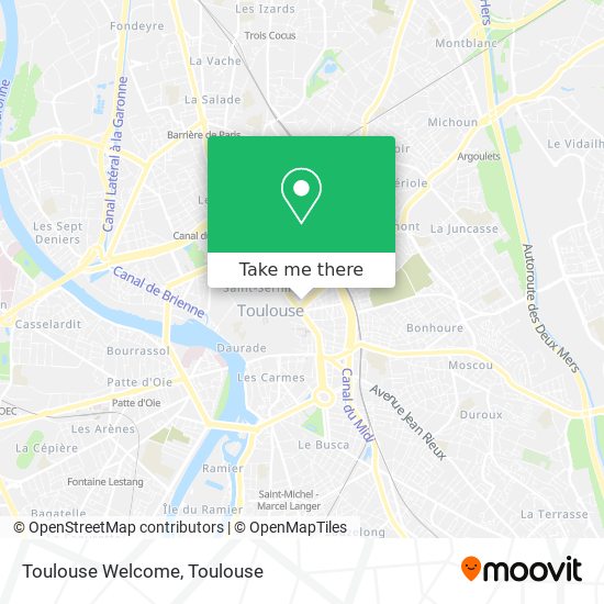 Toulouse Welcome map