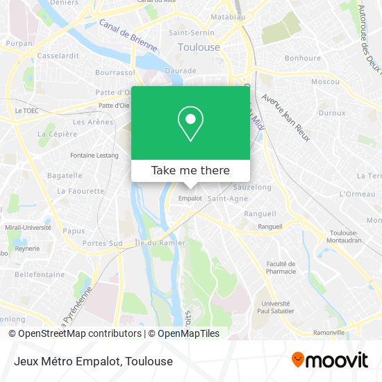 Jeux Métro Empalot map
