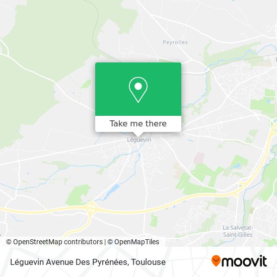 Mapa Léguevin Avenue Des Pyrénées