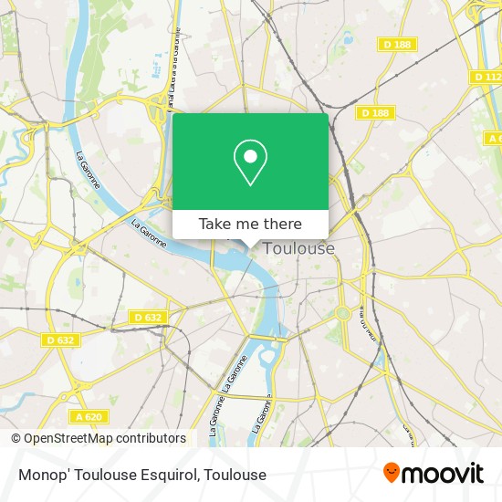 Mapa Monop' Toulouse Esquirol