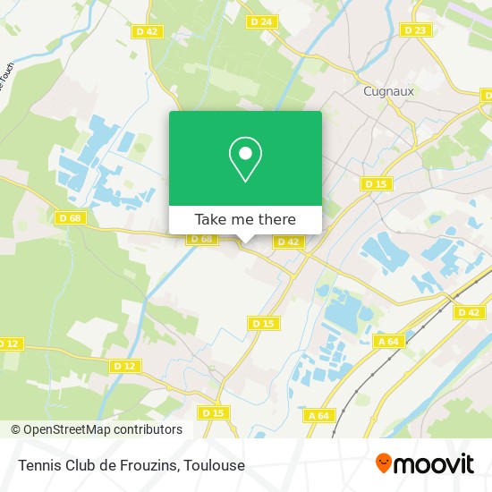 Mapa Tennis Club de Frouzins