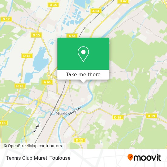 Tennis Club Muret map