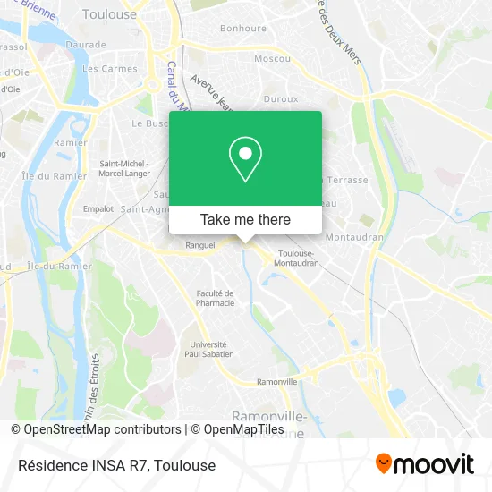 Résidence INSA R7 map