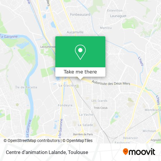 Centre d'animation Lalande map