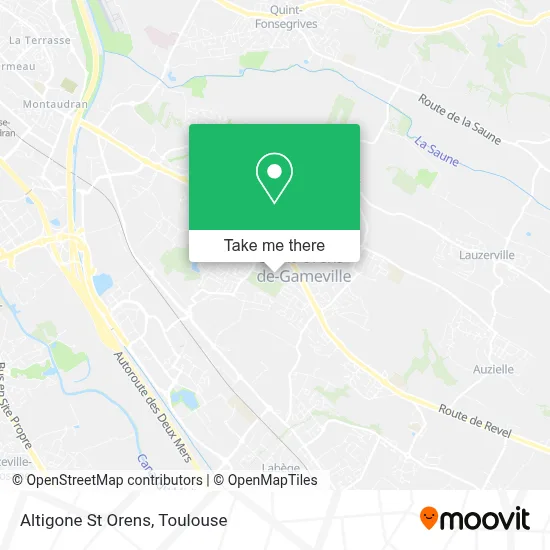 Altigone St Orens map