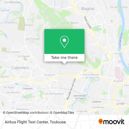 Airbus Flight Test Center map