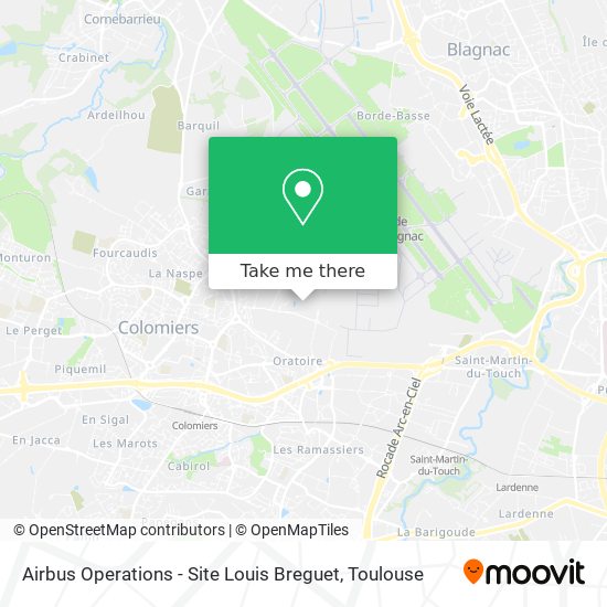 How to get to Airbus Operations Site Louis Breguet in Colomiers