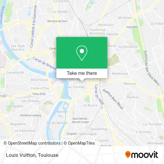 Louis Vuitton map