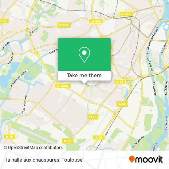 la halle aux chaussures map