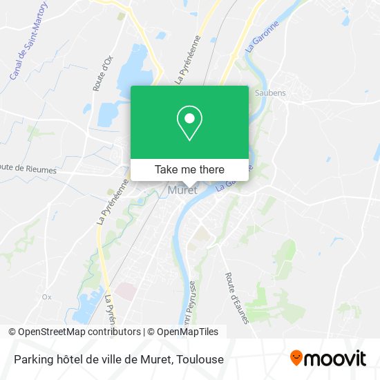 Parking hôtel de ville de Muret map