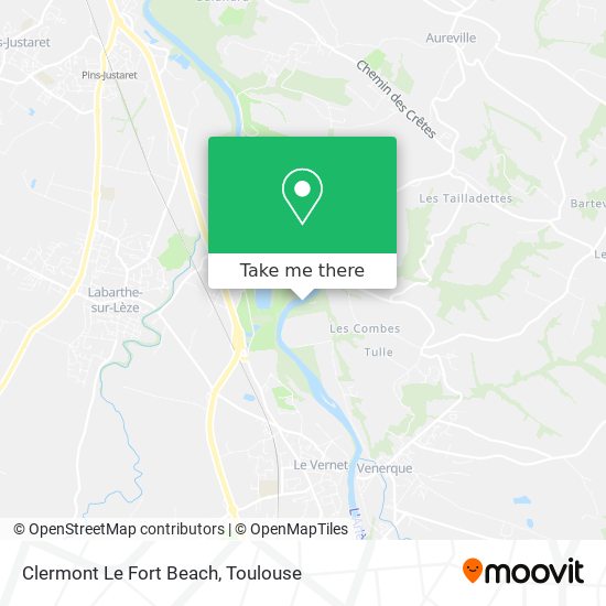 Clermont Le Fort Beach map