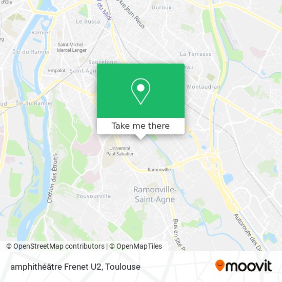 amphithéâtre Frenet U2 map