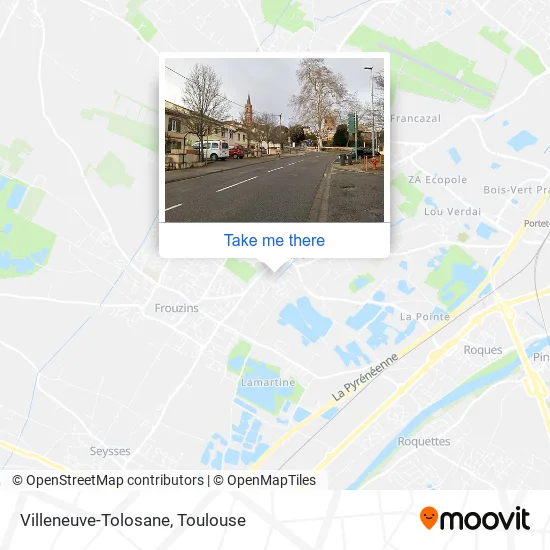 Villeneuve-Tolosane map