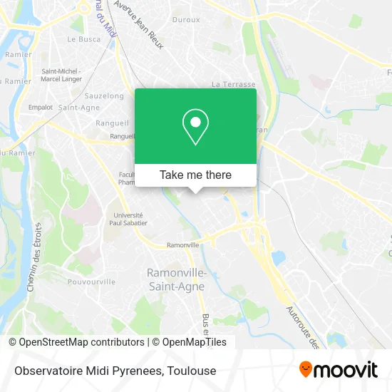 Observatoire Midi Pyrenees map