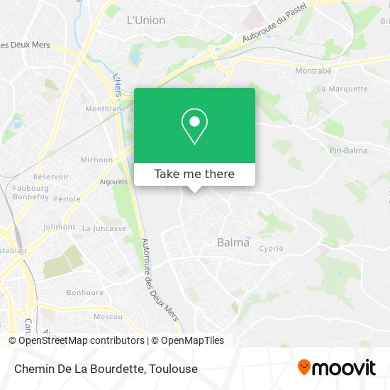 Chemin De La Bourdette map