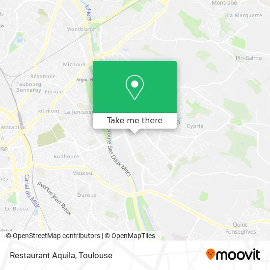 Restaurant Aquila map