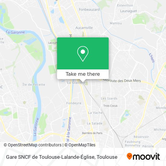 Gare SNCF de Toulouse-Lalande-Église map