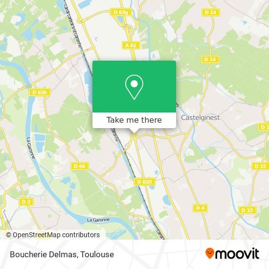Boucherie Delmas map