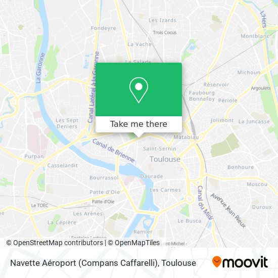 Navette Aéroport (Compans Caffarelli) map