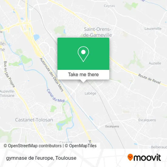 gymnase de l'europe map