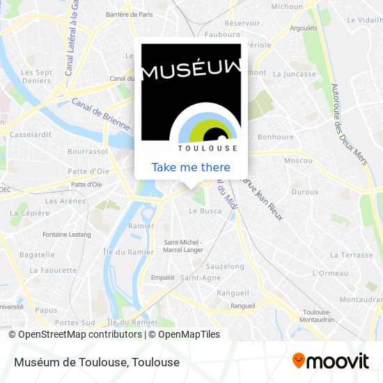 Mapa Muséum de Toulouse