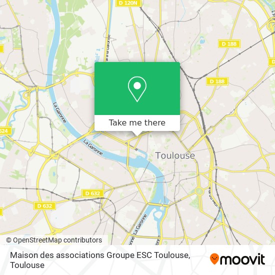 Maison des associations Groupe ESC Toulouse map