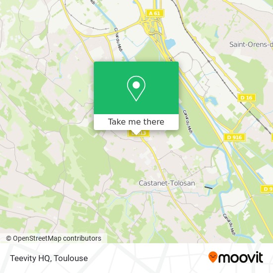 Mapa Teevity HQ