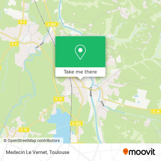 Medecin Le Vernet map