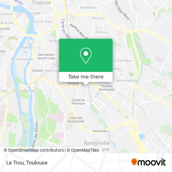 Le Trou map