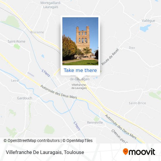 Villefranche De Lauragais map