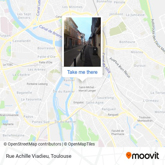 Rue Achille Viadieu map