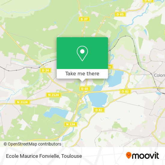 Mapa Ecole Maurice Fonvielle