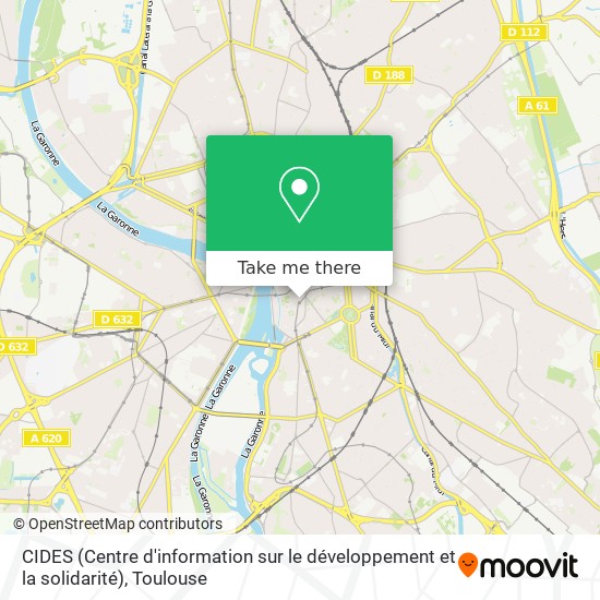 CIDES (Centre d'information sur le développement et la solidarité) map