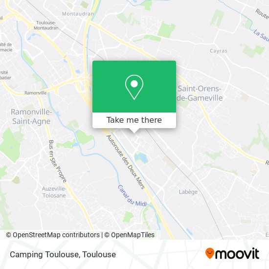 Camping Toulouse map