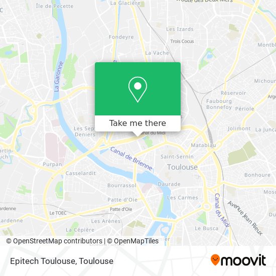 Mapa Epitech Toulouse