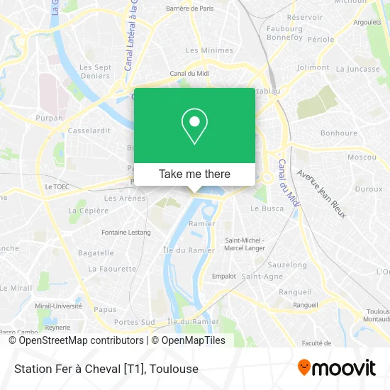 Station Fer à Cheval [T1] map