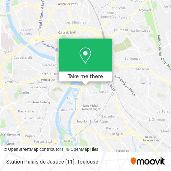 Mapa Station Palais de Justice [T1]