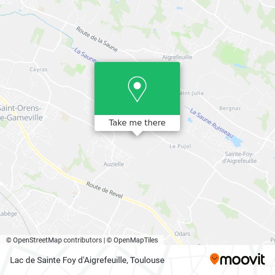 Lac de Sainte Foy d'Aigrefeuille map