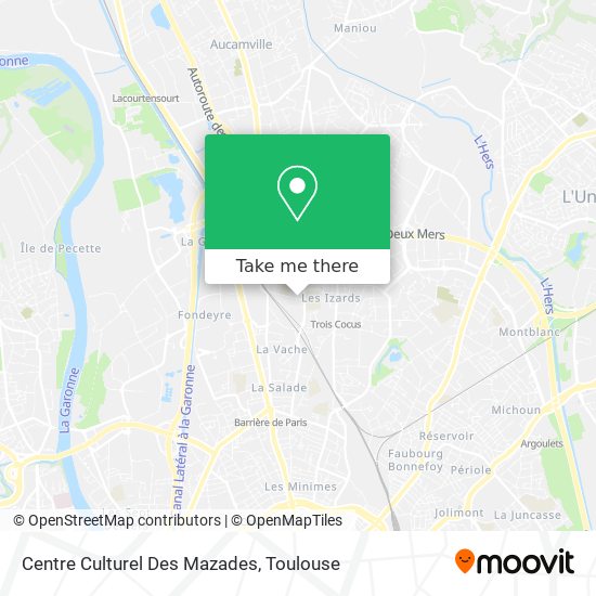 Centre Culturel Des Mazades map