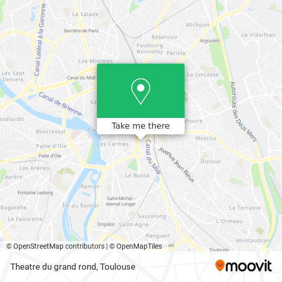 Theatre du grand rond map