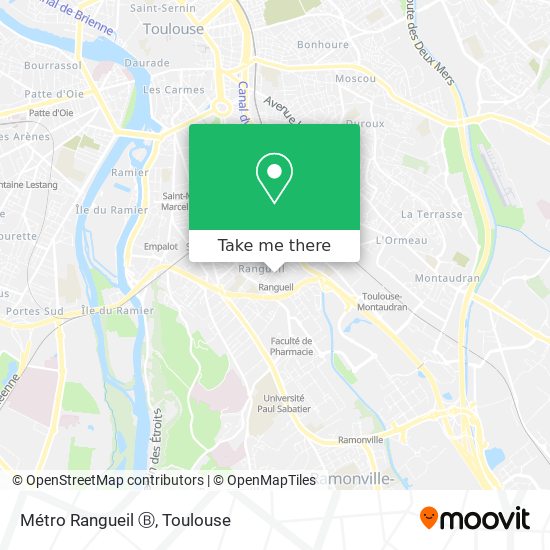 Métro Rangueil Ⓑ map