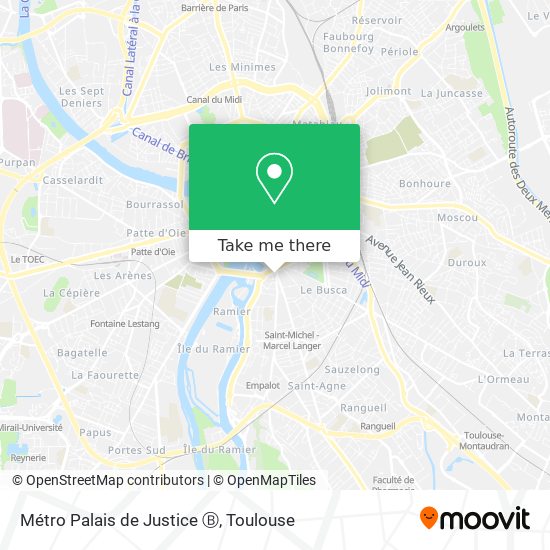 Métro Palais de Justice Ⓑ map