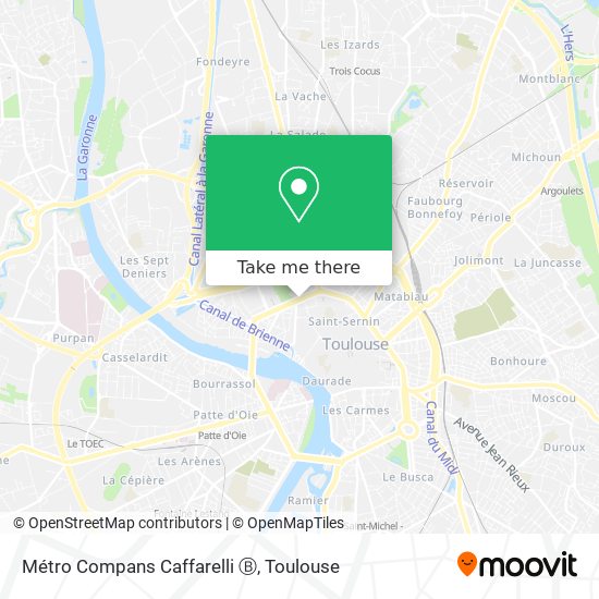 Métro Compans Caffarelli Ⓑ map