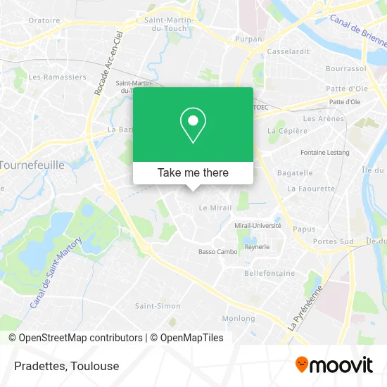Pradettes map