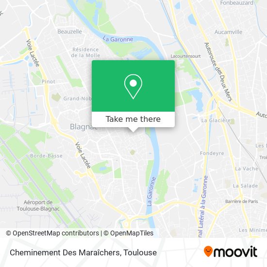 Cheminement Des Maraîchers map