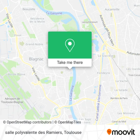 salle polyvalente des Ramiers map